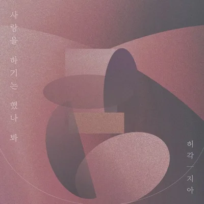 허각,지아 - 사랑을 하기는 했나 봐 앨범 커버