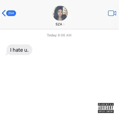 SZA - I Hate U 앨범 커버