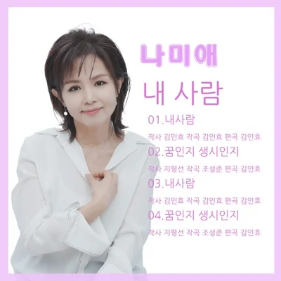 나미애 - 꿈인지 생신지 앨범 커버