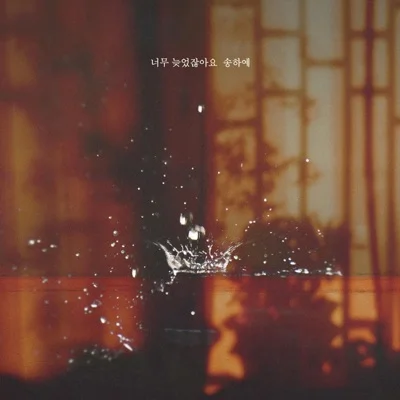 송하예 - 너무 늦었잖아요(드라마 "하나뿐인 내 편") 앨범 커버