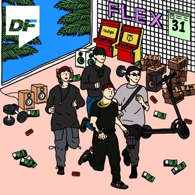 기리보이,키드밀리,NO:EL(장용준),스윙스(Prod. By 기리보이) - flex 앨범 커버