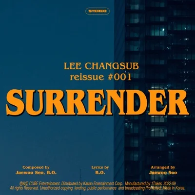이창섭(비투비) - SURRENDER 앨범 커버