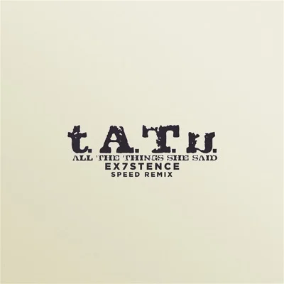 t.A.T.u. - All The Things She Said 앨범 커버